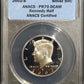 2002-S Kennedy Silver Half Dollar ANACS PR70DCAM  Stunning Perfect Grade Deep Cameo Contrast!!