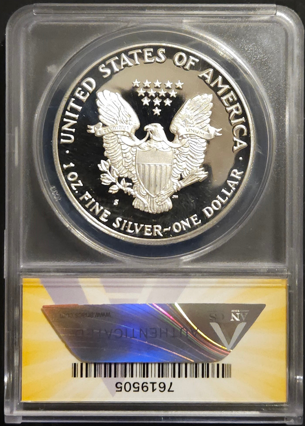 1988-S American Silver Eagle Proof Silver Dollar ANACS PF69DCAM  Beautiful Deep Cameo Contrast- A true Stunning Coin!