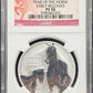 2014- Tokelau  NGC PF70 Early Releases Reverse Proof $5 Year of the Horse