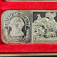 THE AMERICAN PATRIOTS SET OF 6 .999 Vintage SILVER ART BARS - Silver Mint Ingots