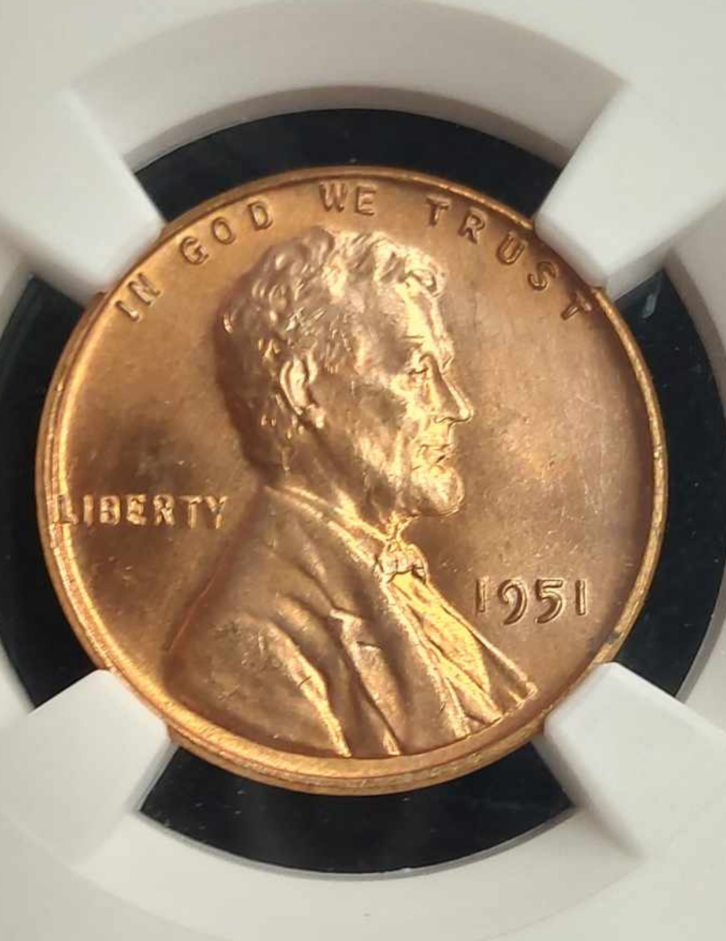 1951-P Lincoln Wheat Cent NGC MS66RD