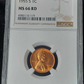 1955-S Lincoln Wheat Cent NGC MS66RD