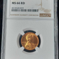 1955-S Lincoln Wheat Cent NGC MS66RD