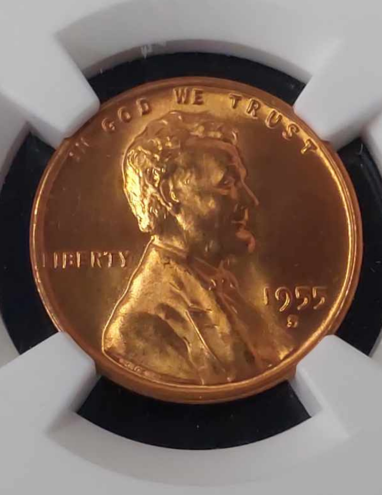 1955-S Lincoln Wheat Cent NGC MS66RD