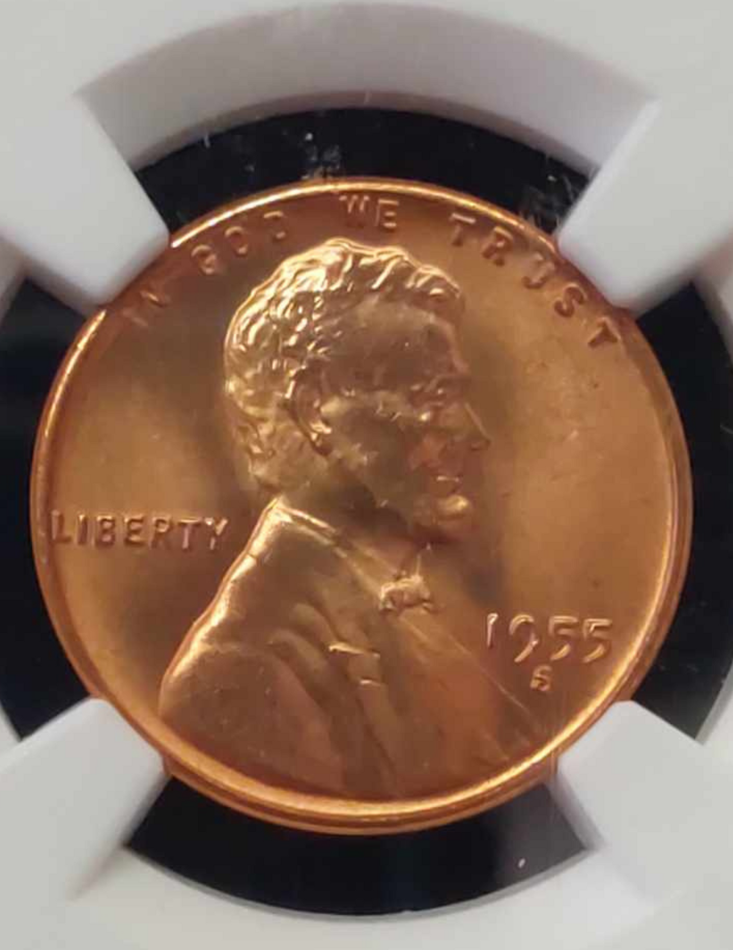 1955-S Lincoln Wheat Cent NGC MS66RD