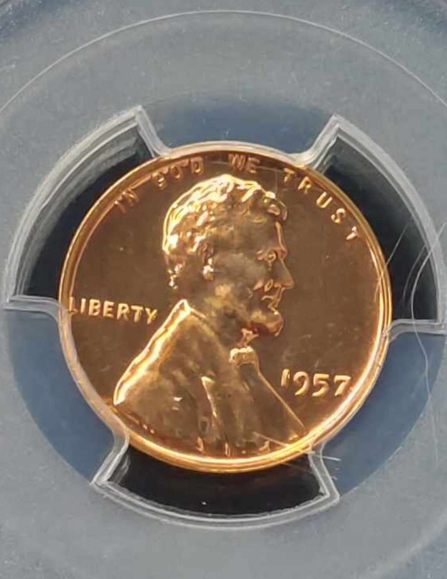 1957-P Lincoln Wheat Cent PCGS PR67RD