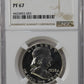 1958-P Franklin Half Dollar NGC PF67 Proof