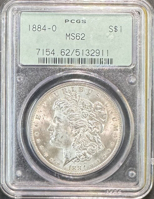 1884 O Morgan Dollar - PCGS MS62