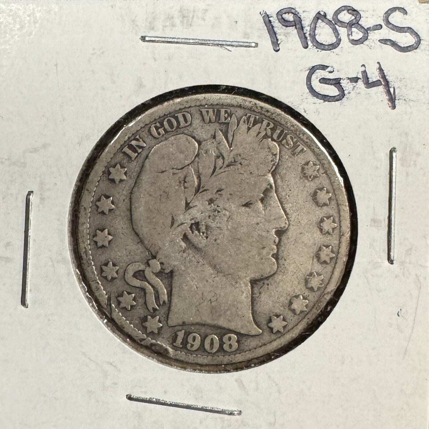 1908 S Barber Half Dollar - Good ( 300717 )