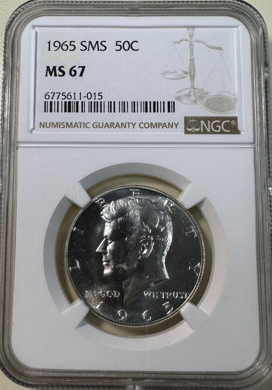 1965 Kennedy Half Dollar NGC - MS67 ( 300982 )