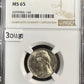 1944 D Jefferson War Nickel NGC - MS65 ( 301180 )