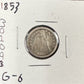 1853 Seated Dime - Good ( 301093 )