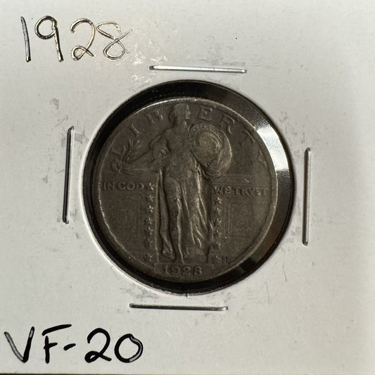 1928 Standing Liberty Quarter - Very Fine