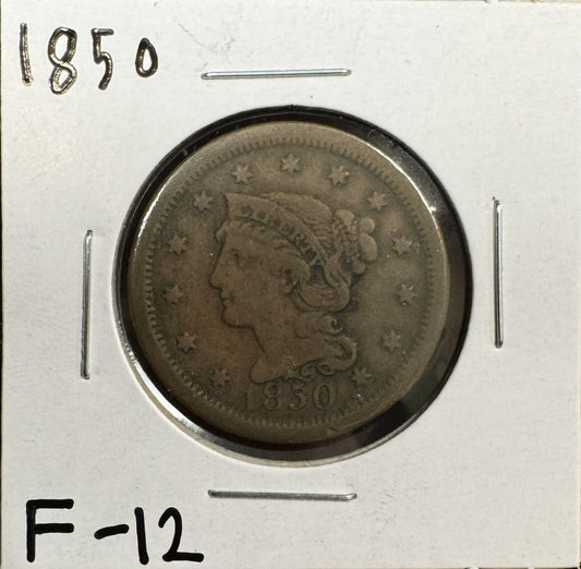 1850 Large Cent - Fine ( 300867 )