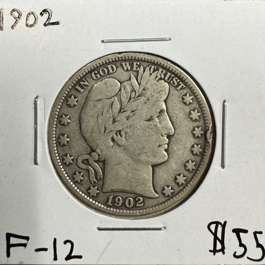 1902 Barber Half Dollar - Fine