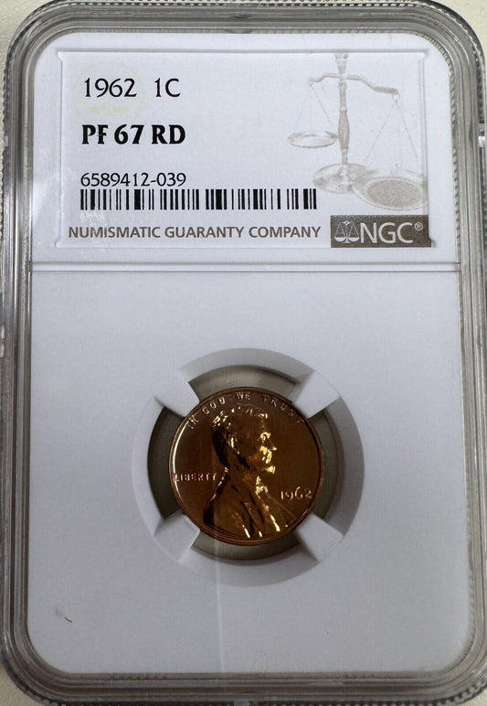 1962 Lincoln Memorial Cent NGC - PF67 RD ( 301010 )