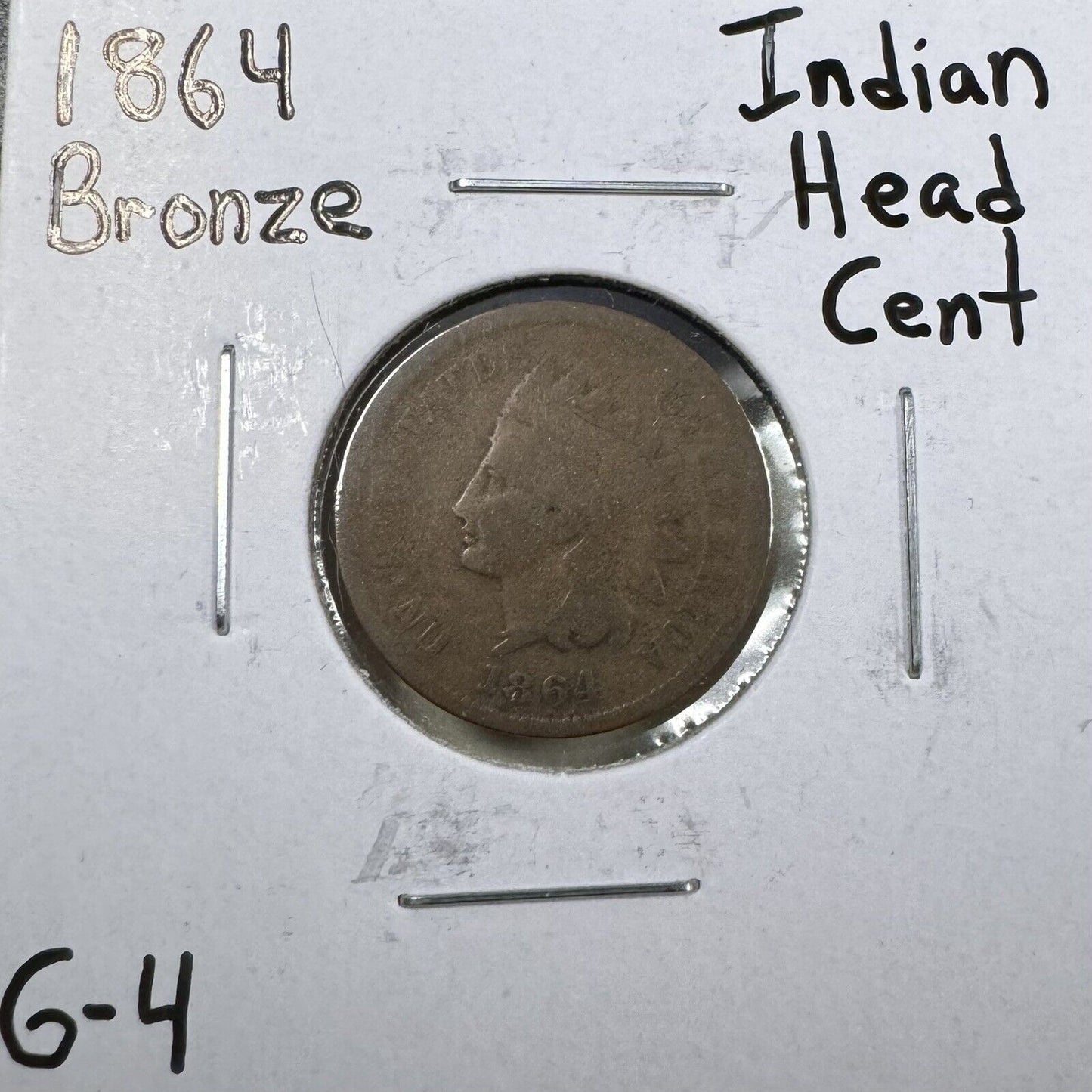 1864 Indian Head Cent Bronze - Good ( 300912 )