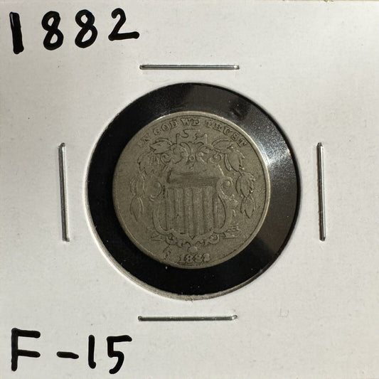 1882 Shield Nickel - Fine ( 300705 )