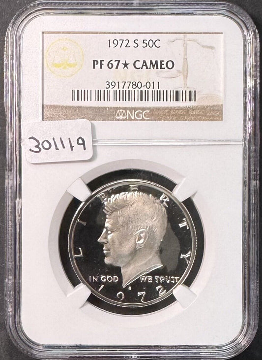 1972 S Kennedy Half Dollar - NGC PF67+ ( 301119 )