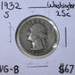 1932 Washington Quarter - Very Good ( 301019 )