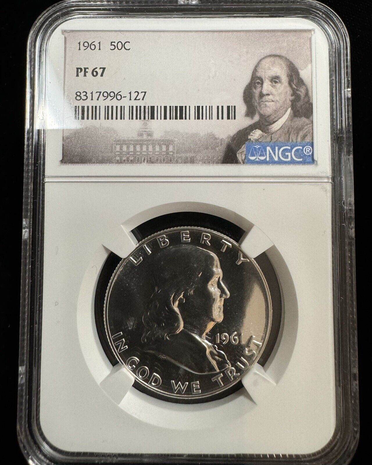 1961  Franklin Half Dollar NGC - PF67