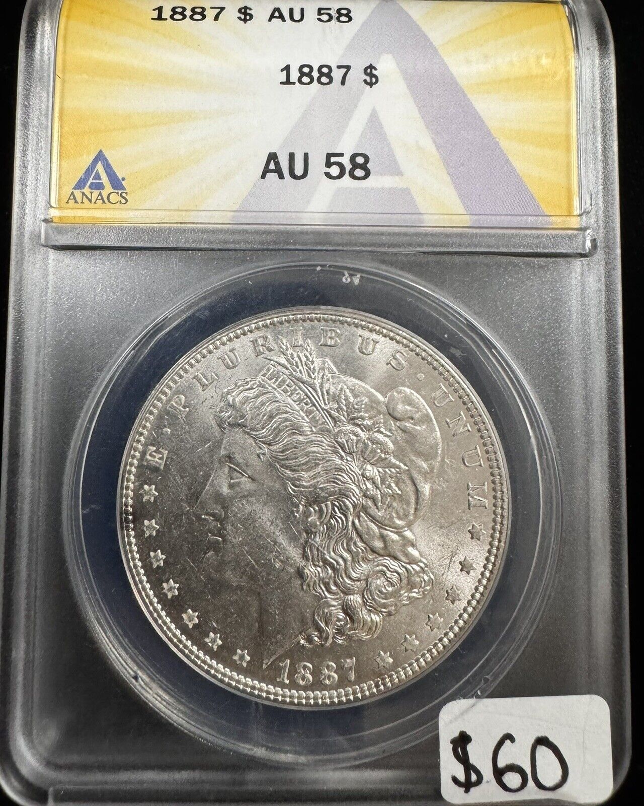 1887 Morgan Dollar ANACS - AU58