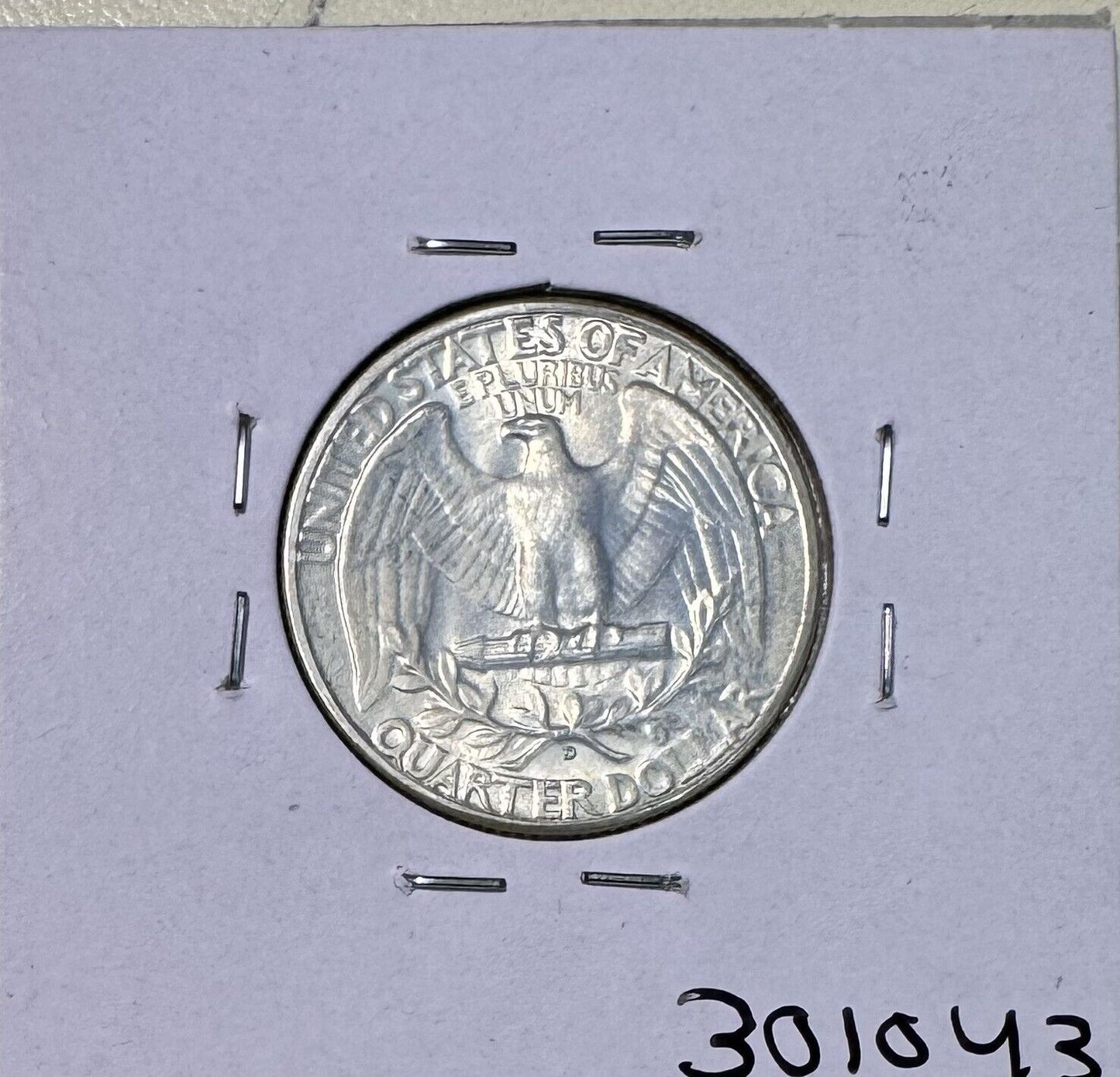 1950 D Washington Quarter - Mint State ( 301043 )