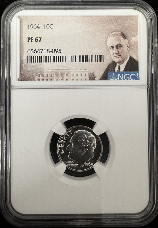 1964 Roosevelt Dime NGC - PF67 ( 300812 )