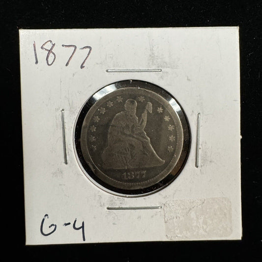 1877 Seated Quarter