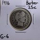 1916 Barber Quarter - Good ( 300877 )