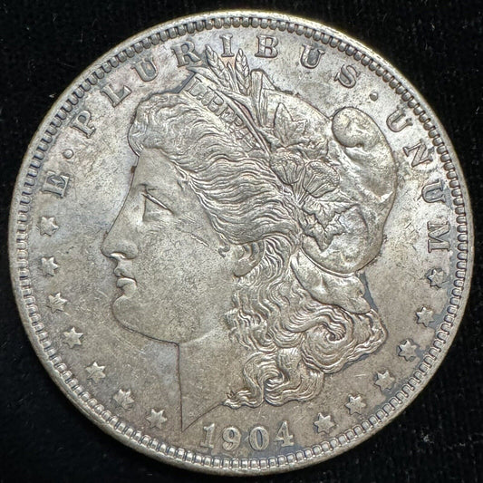 1904 O Morgan Dollar - Almost Uncirculated ( 300788 )