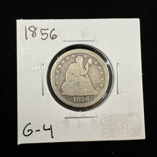 1856 Seated Quarter