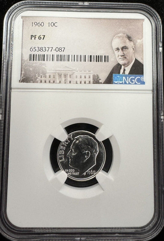 1960 Roosevelt Dime NGC - PF67 ( 300807 )