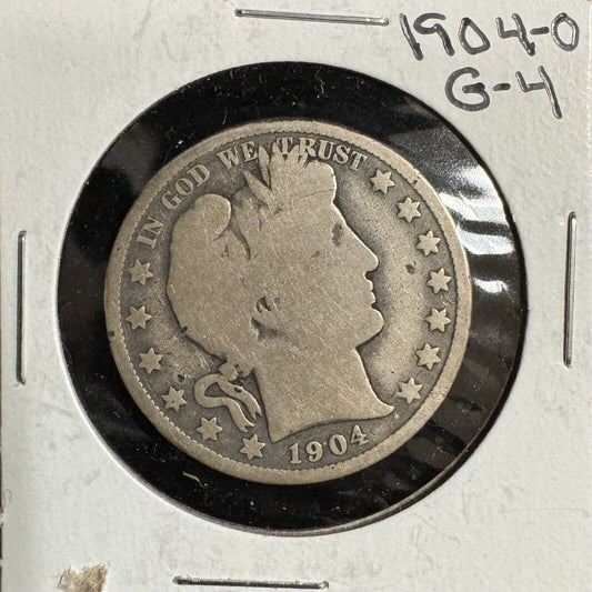 1904 O Barber Half Dollar - Good ( 300720 )