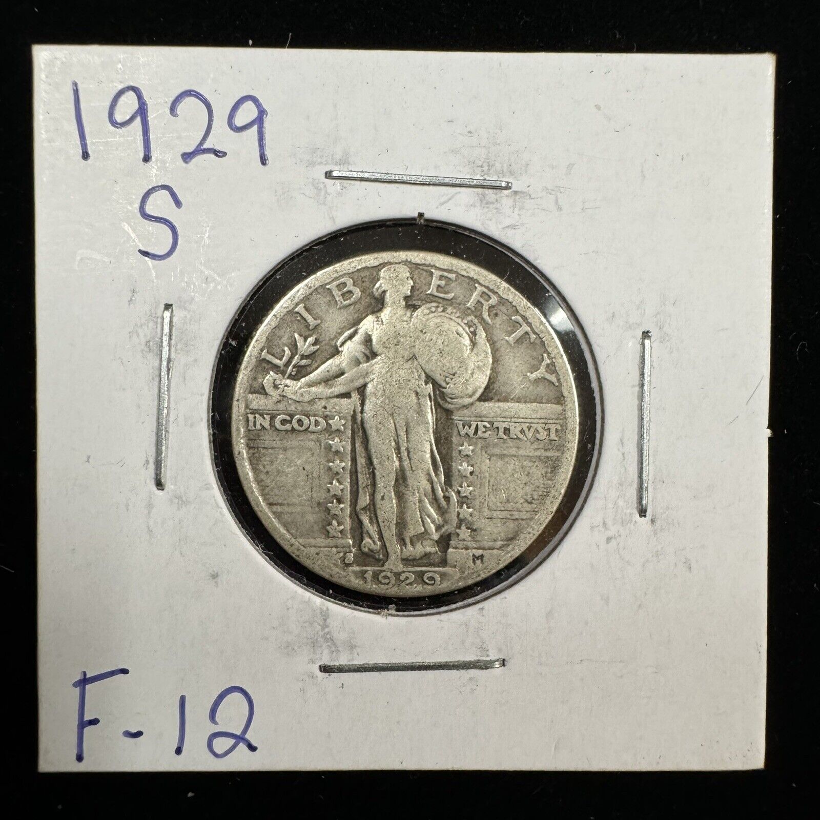 1929 S Standing Liberty Quarter - Fine