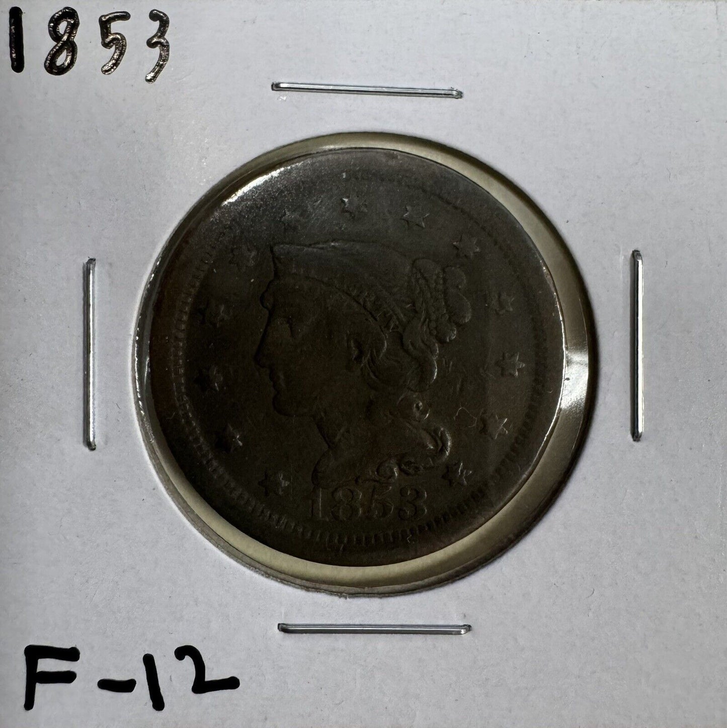 1853 Large Cent - Fine ( 300874 )