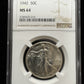 1942 Walking Liberty Half Dollar NGC - MS64