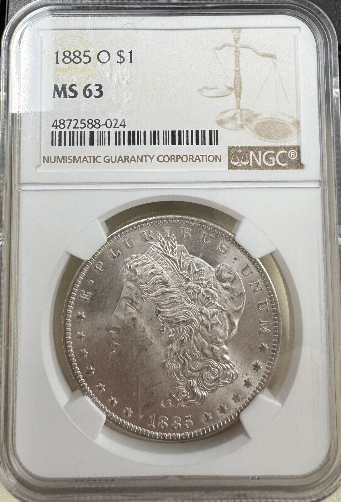 1885 O Morgan Dollar NGC - MS63 ( 300939 )