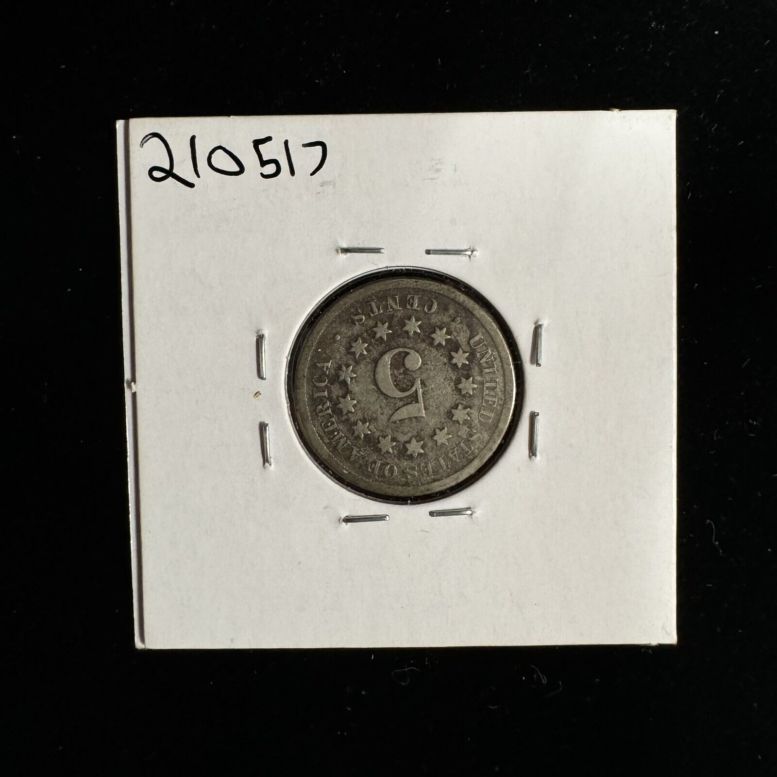 1868 shield nickel