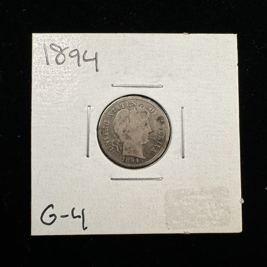 1894 Barber Dime