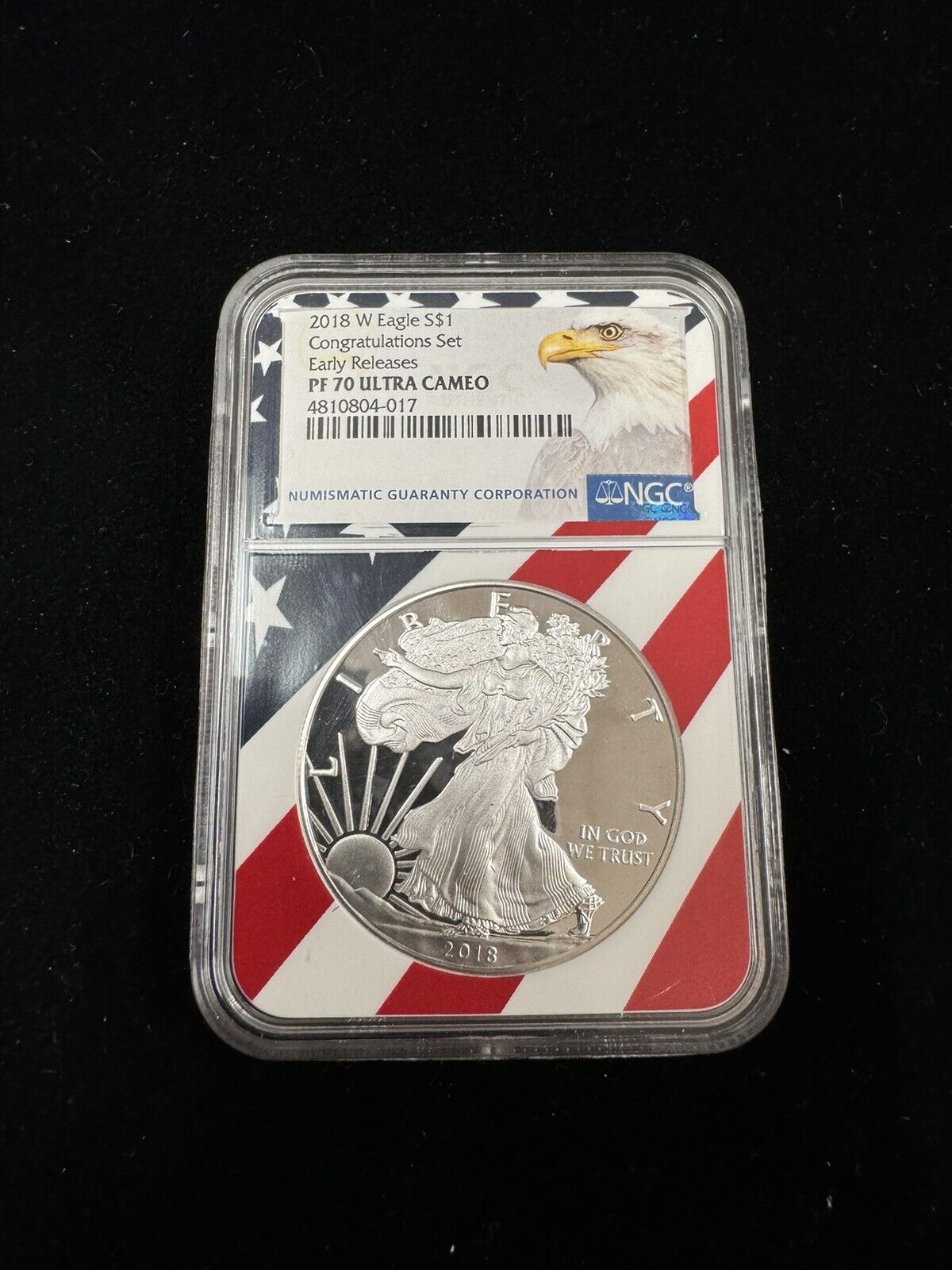 2018 W Silver Eagle NGC PR70