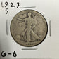 1923 S Walking Liberty Half Dollar - Good