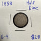 1858 Half Dime - Good