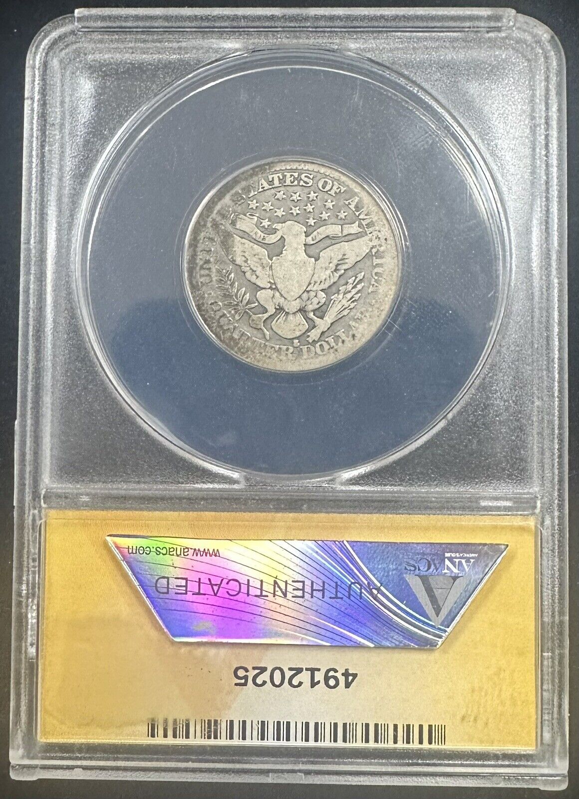 1914 S Barber Quarter ANACS G - 4 (300988)