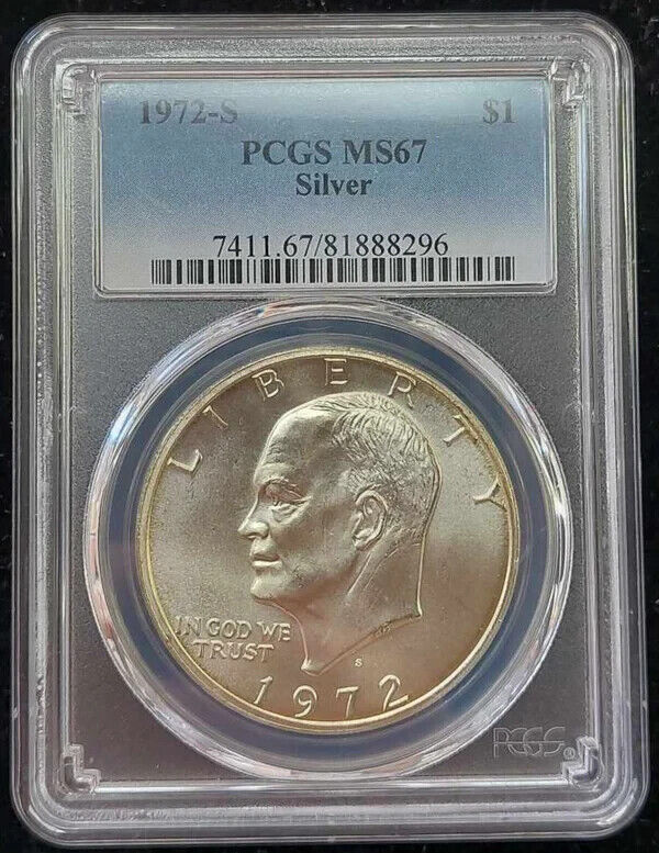 1972-S Eisenhower Dollar PCGS MS67