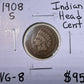 1908 S Indian Head Can’t - Very Good ( 301050 )