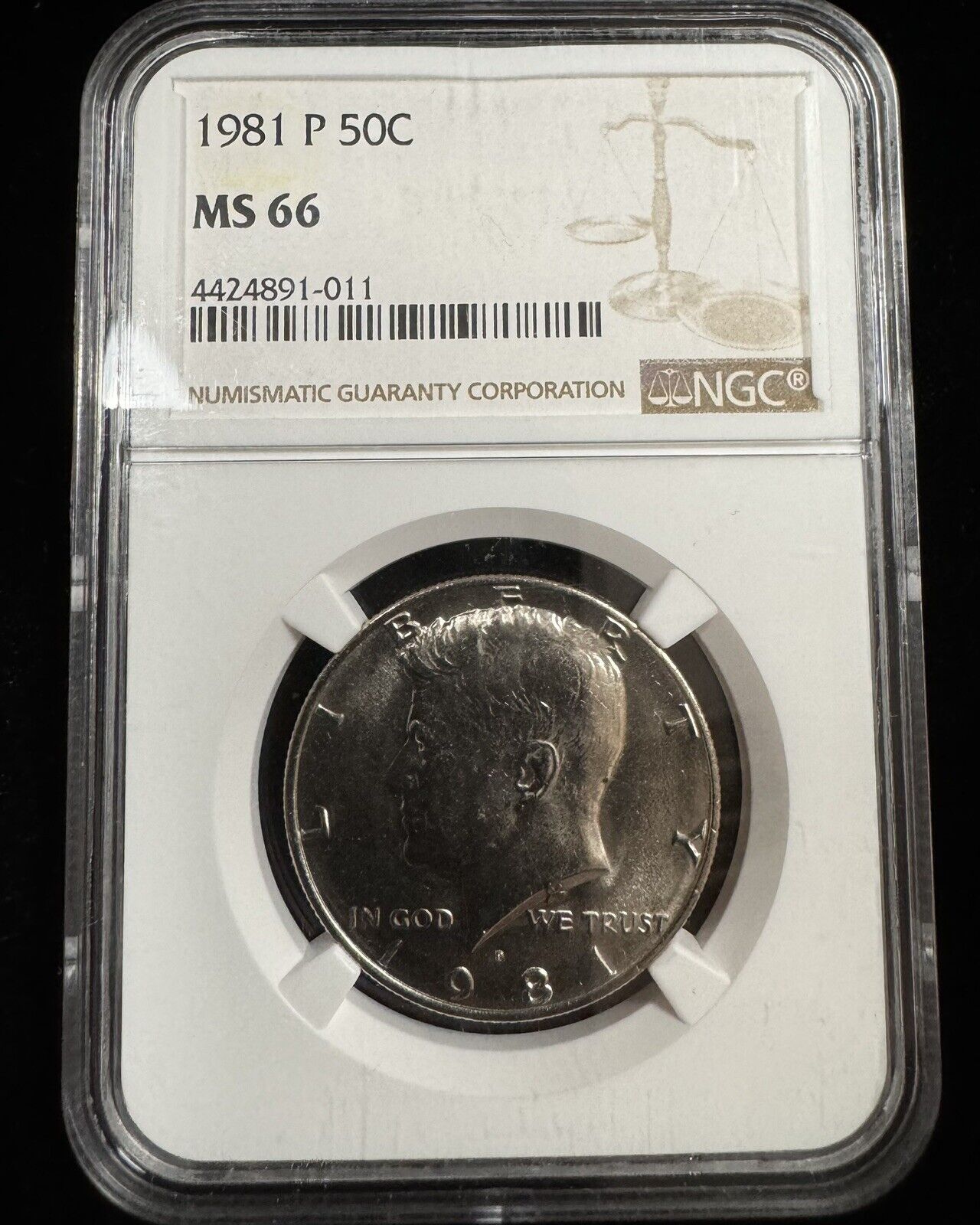 1981 P Kennedy Half Dollar NGC - MS66