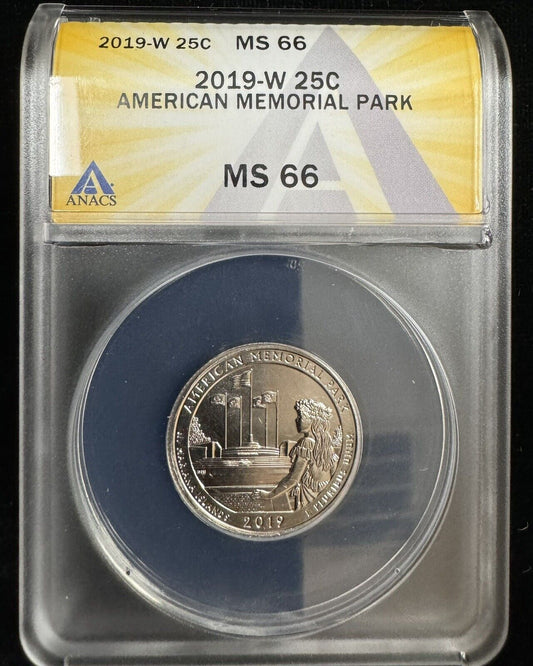 2019 W American Memorial Park ANACS - MS66