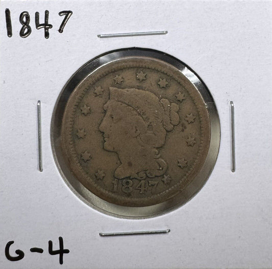 1847 Large Cent - Good ( 300904 )