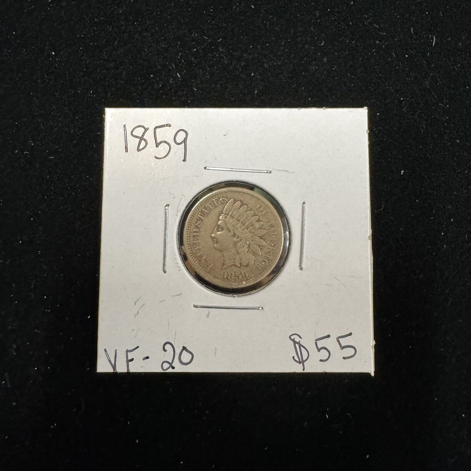 1859 indian head cent